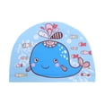thumbnail image 1 of Gorro de Natación Azul con Patrón de Ballena Elástico 1 Pc, 1 of 1