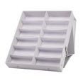 thumbnail image 2 of 12 Ranuras Gafas de terre Caja de almacenaento Contenedor con función de soporte Colector Estuche de exhibición plegable Organizador Gafas para tienda blanco Macarena Estuche de almacenamiento para gafas de sol, 2 of 8