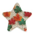 thumbnail image 6 of Star Night Light Auto On/Off Plug-in Wall Light with Light Sensor Warm White LED for Home Party Green and Red Maple Leaves, 6 of 6