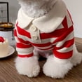 thumbnail image 1 of Camisa A Rayas para Perros Linda y de Moda Con Ropa Cómoda y Para Mascotas, Ropa para Perros, Camiseta, Chaleco, Ropa para Cachorros, Disfraz Para Perros Pequeños,, 1 of 7