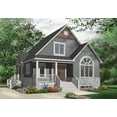 thumbnail image 5 of 728-3517: Craftsman Small & affordable 4 Bed, 2 Bath Luxury Home Plan, 1343 Sq Ft: Full Blueprints with License to Build by Home Plan Marketplace - Lesuto, 5 of 5