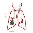 thumbnail image 3 of Personalized Christmas Wreath Sash with Monogram and Embroidery Christmas Tree for Front Door, A, 3 of 6
