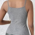 thumbnail image 5 of Asxite Tank Tops for Women Sleeveless Solid Color Lace Spliced Bateau Neck Trendy Casual Blouse, 5 of 5