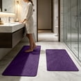 thumbnail image 5 of Zynviq Solid Color Bathroom Rugs 15.7" X 23.6" Bath Rugs Polyester Purple Washable Rectangular Absorbent Small Rug for Vanity, 5 of 6