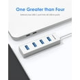 thumbnail image 3 of LENTION 4-in-1 USB C Hub, 4 USB 3.0 Ports, USB C to USB A Multiport Adapter for 2023-2016 MacBook Pro, Mac Air & Surface, iPad Pro, Chromebook, More（with a free USB C adapter), 3 of 9