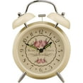 thumbnail image 1 of Silent Morning Alarm Clock, Vintage Retro Alarm Clock Night Light Loud Ringing Double Bell Quartz, 1 of 5