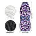 thumbnail image 6 of Binienty Boho Mandala Flower Auto Seat Cover Set of 2 Breathable Soft Car Seat Covers Protectors Auto Accessories Carseat for Front Seats Cushion Pad Mat Fit for Most Truck, Van, and SUV, 6 of 8