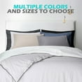 thumbnail image 3 of COOKEY Queen Pillowcases 2 Pack,Super Soft Brushed Microfiber Pillow Cover with Envelope Closure,20''x30'',White, 3 of 7