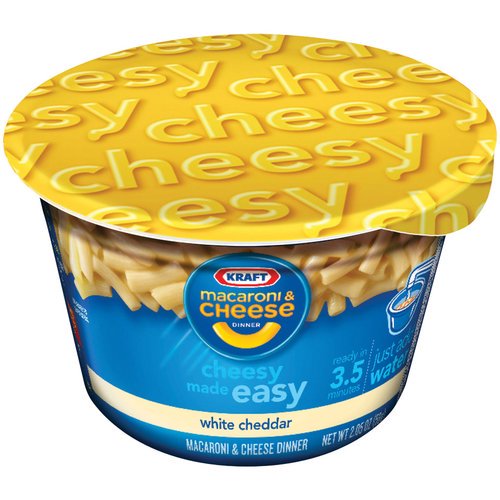 Kraft Made Easy White Cheddar Cheesy Macaroni & Cheese Dinner, 2.05 oz