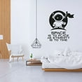 thumbnail image 3 of Space Is To Place As Eternity Is To Time Quote Cute Astronaut in Space Vinyl Wall Art Wall Sticker Wall Decal Home Kids Room Study Room Boys Girls Wall Décoration Design Wall Decor Size (40x24 inch), 3 of 3