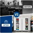 thumbnail image 4 of Fesbos Metal Storage Cabinet, 73" H Tall Steel Tool Cabinets with Wheels Lockable Doors and Adjustable Shelve, White Garage Cabinet for Home,Kitchen, School, Office, 4 of 11