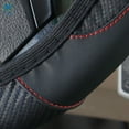 thumbnail image 4 of Deago Car Steering Wheel Covers Black Red - Auto Women Men Universal 15 Inch Sports Design Non-Slip Leather for Truck SUV Accessories, 4 of 6