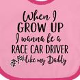 thumbnail image 4 of Inktastic Future Race Car Driver Like Daddy Boys Baby Bib, 4 of 4