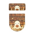 thumbnail image 5 of HELLHERO Ghostly Smiley Pumpkin Design Toilet Dust Cover Set, Stretch Soft Easy to Install, Adds Holiday Charm Adjustable Universal, Bathroom Toilet Cozy Set, 5 of 8