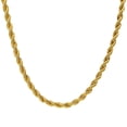 10K Real Solid Yellow Gold Necklace Rope Chain 2mm 18