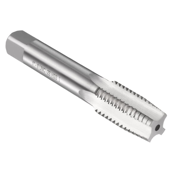 Uxcell Hand Taper Tap 1"-8 UNC 2B Thread Taper Style Screw Tapping Threading Tool