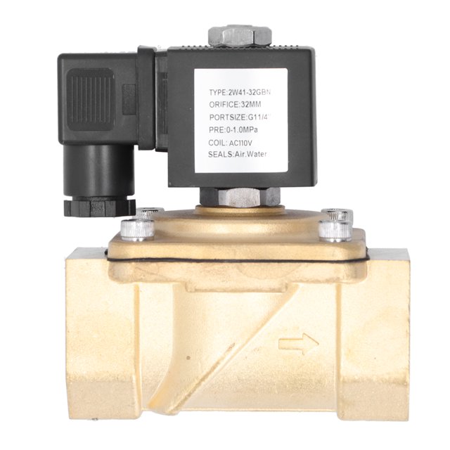 Válvula solenoide de latón, tipo diafragma normalmente cerrado, accesorios eléctricos para agua, aire, aceite, queroseno