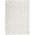 thumbnail image 2 of Nourison Dreamy Shag Abstract Contemporary Ivory/Grey 5'3" x 7'3" Area Rug, 2 of 9
