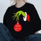 thumbnail image 4 of Camiseta de dibujos animados para hombres y mujeres, ropa de combinación, cuello de manga corta, moda de algodón, cómo el g-grinch estola c-navidad, 4 of 5
