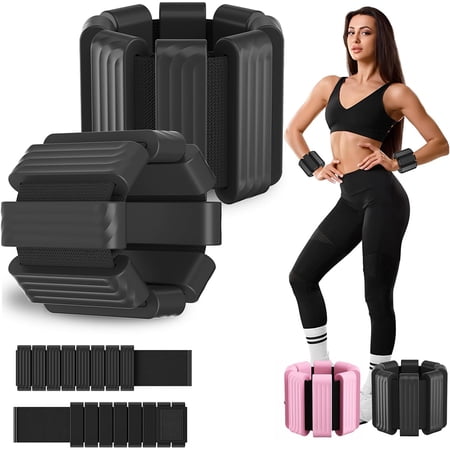 Ankle Weights for Women Men,Adjustable Wrist Weights Set of 2(1lb Each),Wearable leg weights/arm weights，Wrist & Ankle Weights Bracelet for Yoga,Pilates,Running, Fitness,Physical Therapy