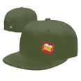 thumbnail image 7 of DouZhe Flat Brim Cap Snapback Hat, Beer Glasses Cheers Prints Adjustable Green Adult Baseball Cap, 7 of 7