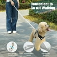 thumbnail image 2 of Pawaboo Dog Harness with Leash Set, X-Frame No Pull Pet Harness, Adjustable Choke Free Dog Vest Harness for Small Medium Dogs & Puppies, Breathable Puppy Vest with Leash for Walking Outing (S, Black), 2 of 7