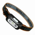 thumbnail image 2 of Lampe Frontale à DEL Étanche Rechargeable par USB avec Batterie au Lithium Intégrée - Portée de 100-200 m, Éclairage à Haute Intensité pour la Pêche, la Randonnée, la Chasse en Plein Air - Noire (Version Non Inductrice), 2 of 6
