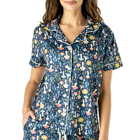 Hello Mello Stargazer Soft Pajama Lounge Shirt Top, Down to Earth X-Large/XX-Large (Women's)