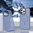 thumbnail image 2 of Funda TEKKU Matte Style para iPhone 15 PRO Trans Azul Compatible con MagSafe, 2 of 8
