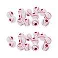 thumbnail image 2 of 100 Pcs Perles en Forme de Baseball Acrylique 1.2CM Perles Rondes Bricolage Accessoire de Bijouterie pour Fabrication de Bracelet Collier Maison, 2 of 6
