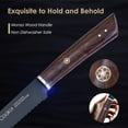 thumbnail image 4 of Professional Bread Knife 9 Inch - Cookit Stainless Steel Large Bread Knife for Homemade Bread, Serrated Knife with Ergonomic Wood Handle, Pastry Knife with Gift Box, Black, 4 of 6