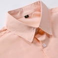 thumbnail image 5 of Hessimy Mens Short Sleeve Dress Shirts Wrinkle Free Solid Casual Button Down Shirts with Pocket,Wrinkle Free(Pink,S), 5 of 8