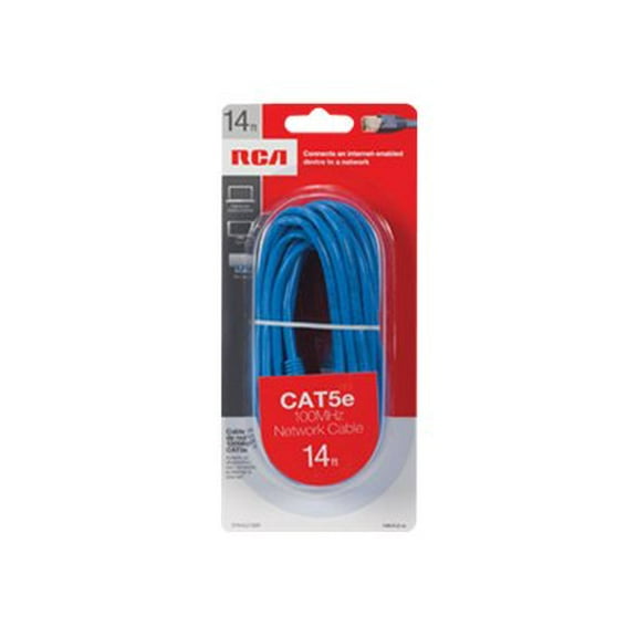 RCA 14 Ft. CAT-5 Blue Network Cable TPH531BR