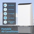 thumbnail image 3 of HOBLOC Air Conditioner 14,000 BTU Air Conditioner Portable for Room up to 700 Sq. Ft. with Remote Control, White, 3 of 9