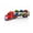 Red, variant on Friction Powered Toy Car Carrier Truck, 23 Inch Transport Trailer with 6 Mini Vehicles, Lights, Sounds, Opening Rear Door, Detachable Trailer