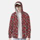 thumbnail image 2 of Fotbe Red Floral Chaqueta con Protección Solar UPF 50+ para Hombre y Mujer, Camisa con Capucha y Bolsillos-XX-Large, 2 of 7