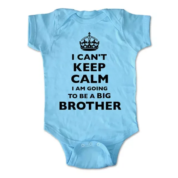 I Can'T Keep Calm I'M Going To Be A Big Brother Baby Bodysuit Cute Baby Onesie, BABY BODYSUIT LAT 4424