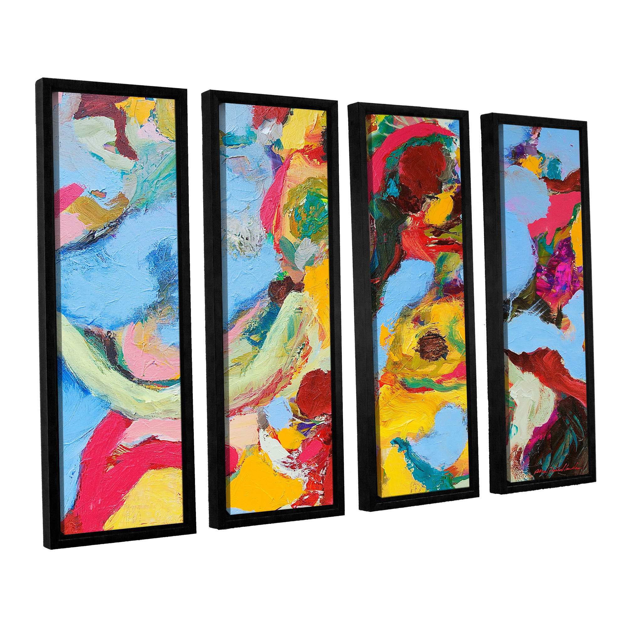 ArtWall Allan Friedlander "Gathering Season" 4-Piece Floater-framed Canvas Set