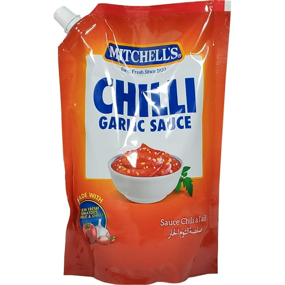 Mitchell's - Chilli Garlic Sauce Pouch - 800g - Pack of 12 - Explosive Flavor in Every Bite (12ct)