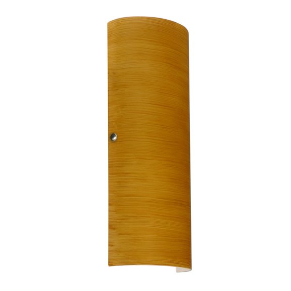 8193OK-LED-SN-Besa Lighting-Torre 18-20W 2 LED Wall Sconce-7 Inches Wide by 17.75 Inches High-Satin Nickel Finish-Oak Glass Color-LED Lamping Type