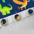 thumbnail image 4 of jejeloiu Colorful Dinosaur Dino Black Out Curtains,Cartoon Animal Curtains Pack of 2 (42x63 Each),Abstract Green Cactus Bedroom Curtains For Boys,Ultra Soft Home Decor, 4 of 6