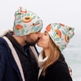 thumbnail image 5 of Lsque Peach Pattern Knitted Beanie, Unisex Winter Hat, Knit Hat Winter Beanies Thick Fisherman Beanies Cuffed Plain Skull Caps, 5 of 6