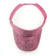 thumbnail image 4 of Natalie Mills Victoria Visor in Bright Pink with Dark Pink Crystals, 4 of 4