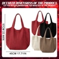 thumbnail image 3 of Summer Beach Storage Bag, Loetky Crochet Mesh Shoulder Handbags, Casual Beach Woven Bag For Women, 3 of 9