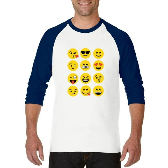 Artix - Mens Raglan Sleeve Baseball T-Shirts, up to Size 3XL - Emoji Group