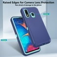 thumbnail image 5 of Compatible with Samsung Galaxy A20 A30 A50 Phone Case Hybrid Rugged Shockproof Hard Protective Drop Proof Full Body Heavy Duty Mobile Cell Cover for M10s A50S A30S A 30 50 50S 30S 20A Women Men Blue, 5 of 7