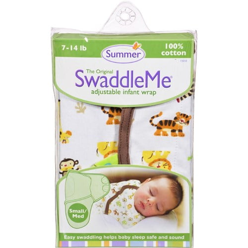 Summer Original Swaddle Me Adjustable Infant Wrap Baby Boy 2 Pk 7-14lbs Yellow 