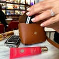 thumbnail image 6 of Chic Wristlet Purse Keychain with Turkish Eye Charm - Brown, 6 of 6
