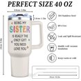 thumbnail image 2 of Sister Gifts from Sister Brother, Sister Birthday Gifts, Big Sister Gifts for Girls, Christmas Birthday Gifts for Sister Adult, Best Sister Ever Gifts, Sister Gift Ideas 1 Pc 40oz Tumbler, 2 of 6