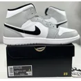 thumbnail image 2 of NEW N I-K-E A i r-Jor-dan 1 Mid 'Light Smoke Grey' | Men's Size 10.5 | 554724-092, 2 of 6